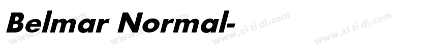 Belmar Normal字体转换